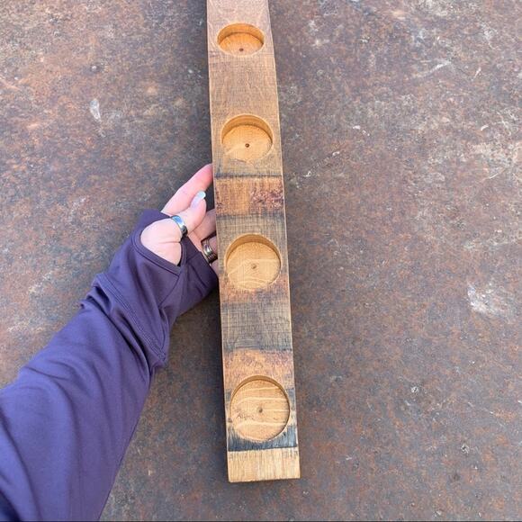 Wine barrel stave candle holder vintage - Picture 5 of 5